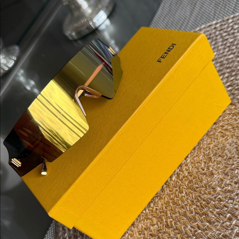 Fendi Gold-Tinted Sunglasses NEW